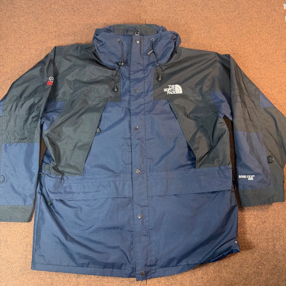 The North Face Summit Series Gore-Tex XCR Jacket Mens Navy Blue Black Shell L/XL